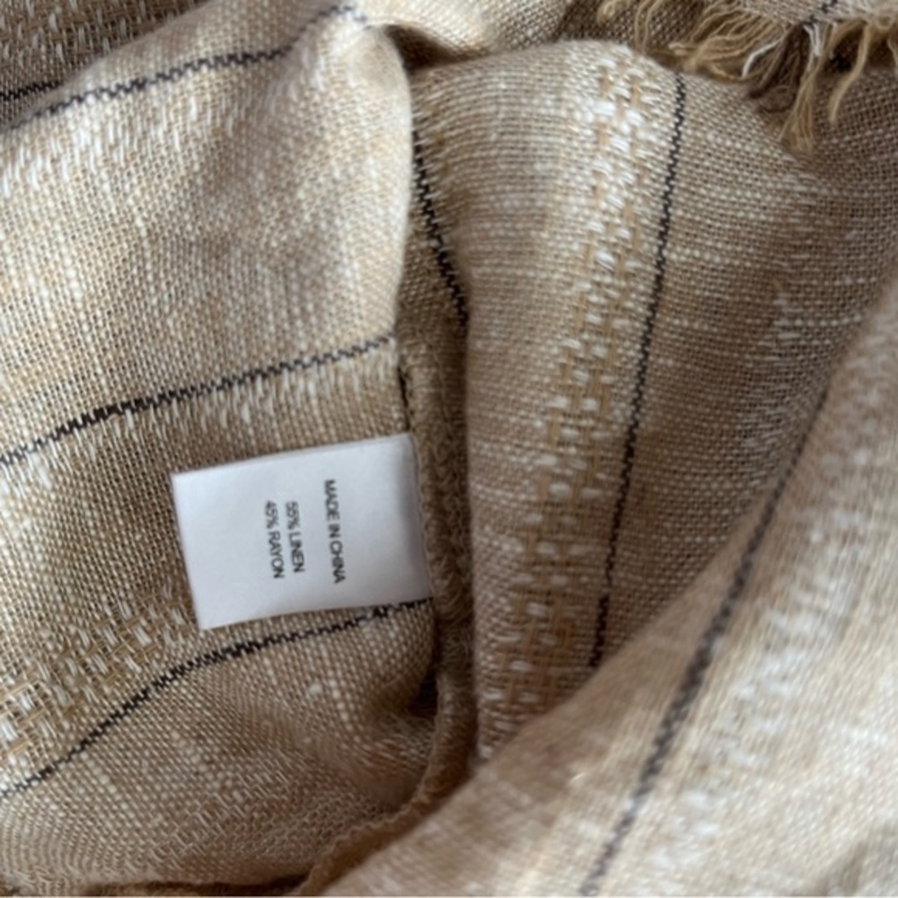 DREW Beige Striped Sleeveless Knit Tank - Picture 5 of 6